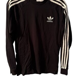 Adidas Black Shirt with White Accents